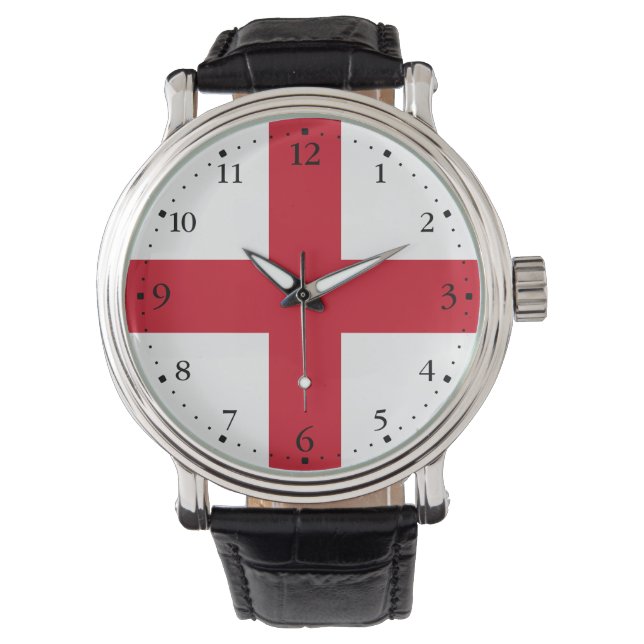 England-Flagge Armbanduhr (Vorderseite)