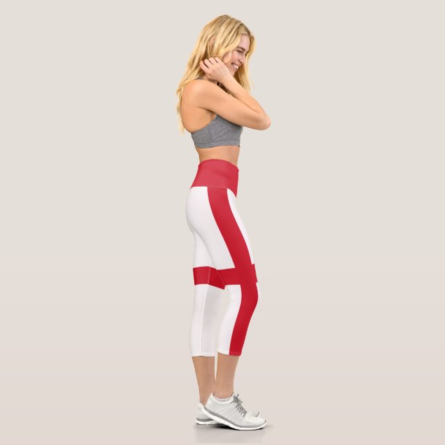 England-Flagge Capri Leggings (Rechts)