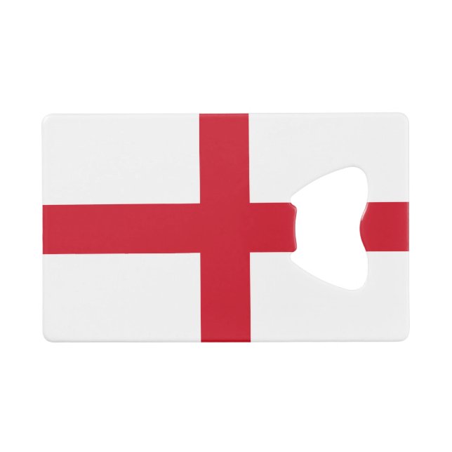 England-Flagge Geldbeutel Flaschenöffner (Vorderseite (Horizontal))