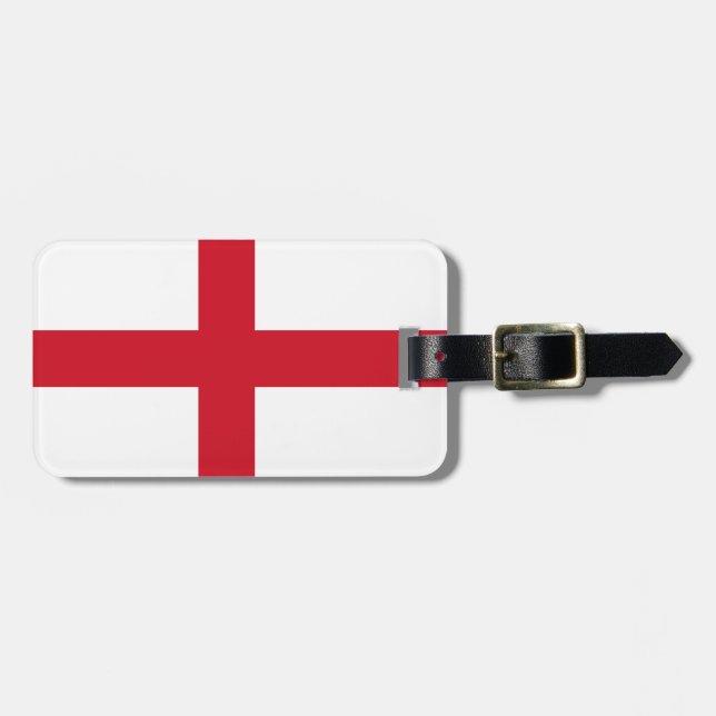 England-Flagge Gepäckanhänger (Vorderseite horizontal)
