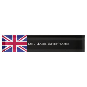 England-Flagge Namensplakette