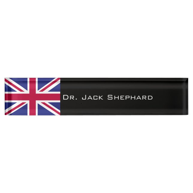 England-Flagge Namensplakette (Vorderseite)