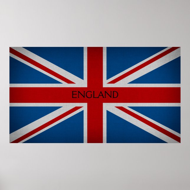 England-Flagge Poster (Vorne)