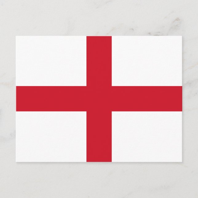 England-Flagge Postkarte (Vorderseite)