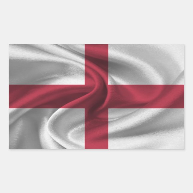 England-Flagge Rechteckiger Aufkleber (Vorderseite)