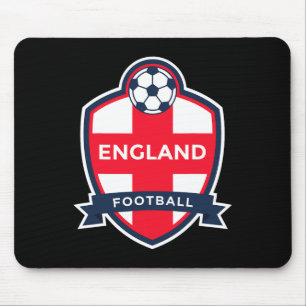 England-Flagge Retro-Fußball-Englisch-Fan-Shirt Mousepad
