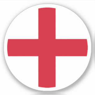 England-Flagge Rund Aufkleber