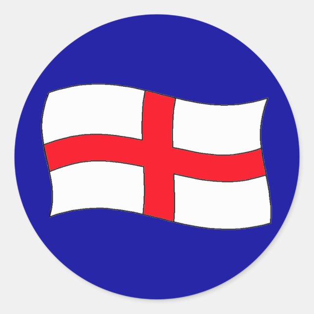 England-Flagge Runder Aufkleber (Vorderseite)