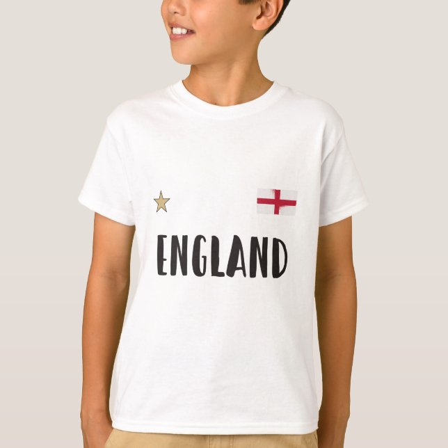 England Football Fan Shirt Englische Flagge (Vorderseite)