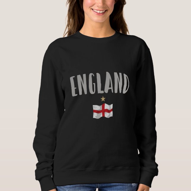 England Football Fan Shirt Englische Flagge (Vorderseite)