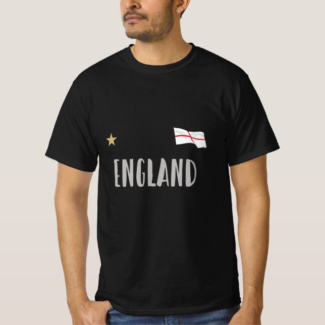 England Football Fan Shirt Englische Flagge (Vorderseite)