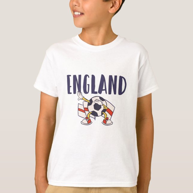 England Football Fan Shirt Englische Flagge (Vorderseite)