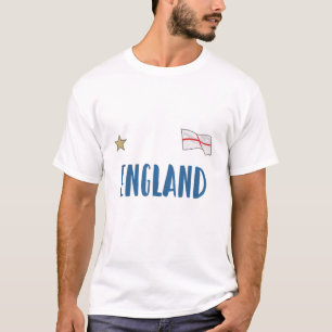 England Football Fan Shirt Englische Flagge