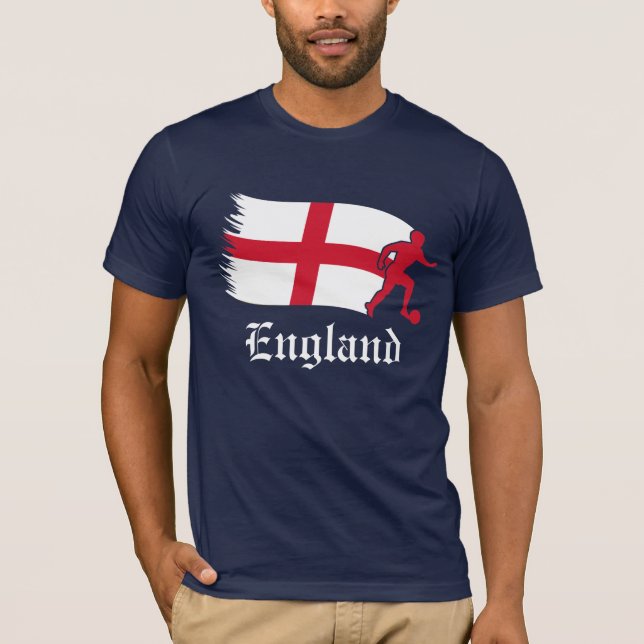England Football Flag T-Shirt (Vorderseite)