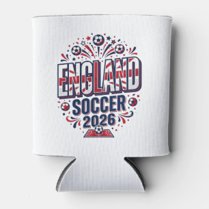 England Fußball 2026 Fußball Fett Land Typografie Dosenkühler