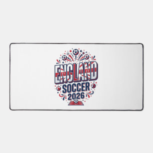 England Fußball 2026 Fußball Fett Land Typografie Schreibtischunterlage