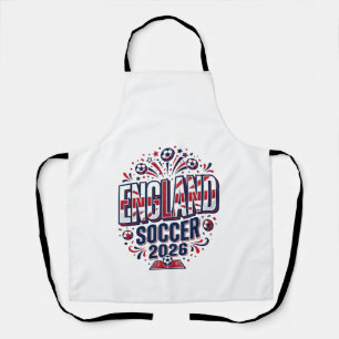 England Fußball 2026 Fußball Fett Land Typografie Schürze