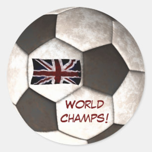 England Fußball Ball "Weltmeister" Fußball Sport Runder Aufkleber