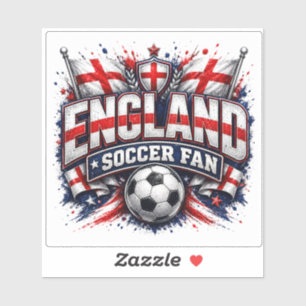 ENGLAND-FUSSBALL-FAN England 2026 Fußball-Fan Aufkleber