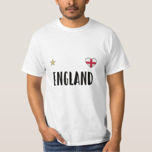 England Fußball Fan Shirt Englische Flagge