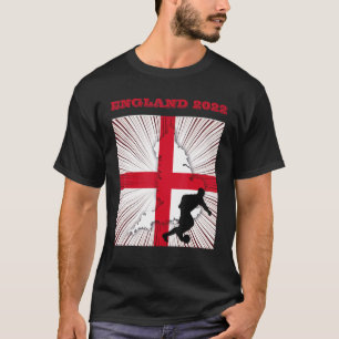 England Fußball-Flagge Ball Englisch Team Fußball T-Shirt
