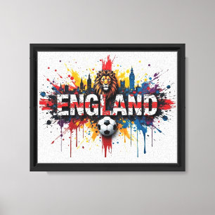 England Fußball Stadtlandschaft Ölmalerei-Stil Kun Leinwanddruck