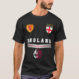 England Fußballfans Trikot Englische Flagge Fußll  T-Shirt