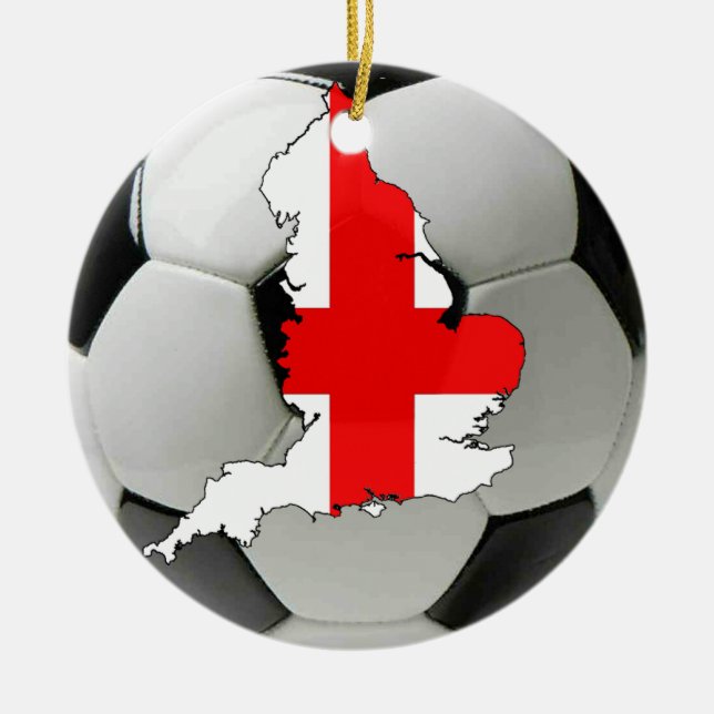 England-Fußballverzierung Keramikornament (Vorne)