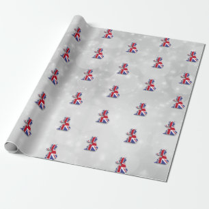 England Großbritannien Britische Karte Geschenkpapier