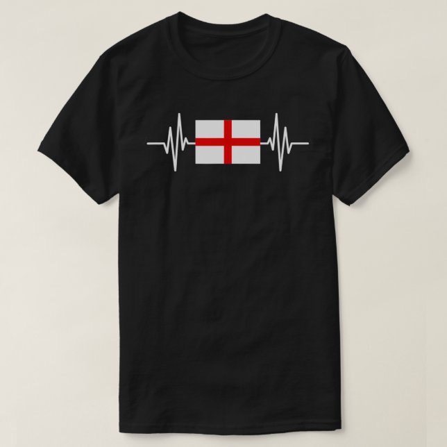 England Heartbeat T-Shirt (Design vorne)