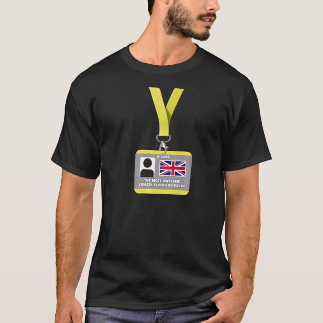 England ID Card das phantastischste Englisch T-Shirt (Vorderseite)