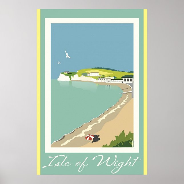 England Insel Wight Vintage Travel Poster (Vorne)