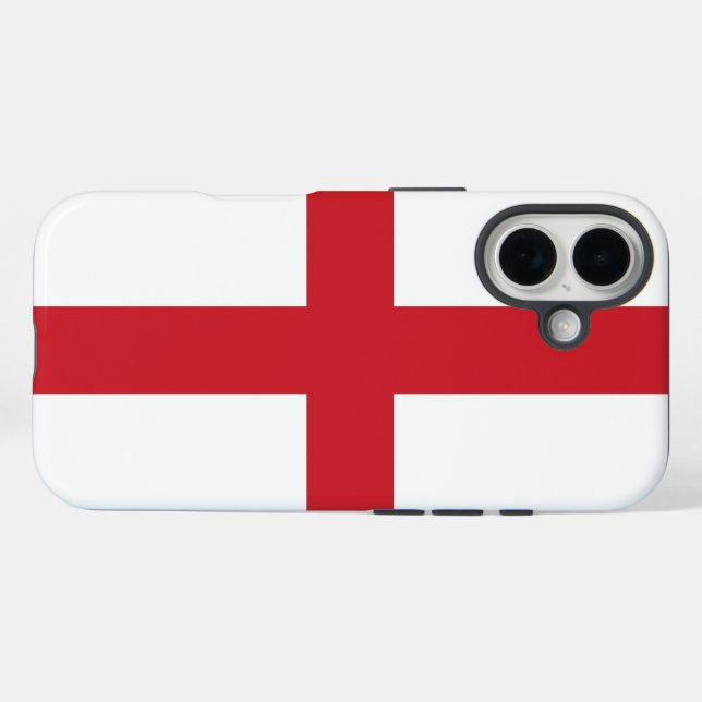 England iPhone 16 Hülle (Rückseite (Horizontal))