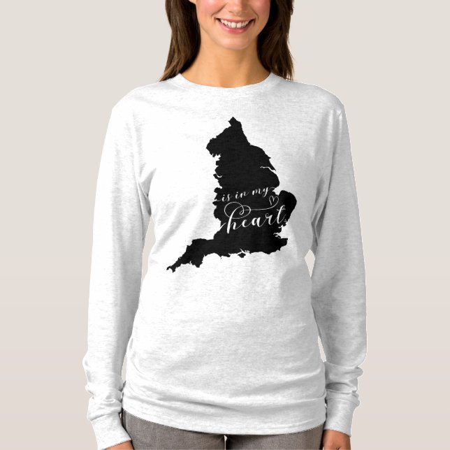 England ist in meinem Herzen T-Shirt (Vorderseite)