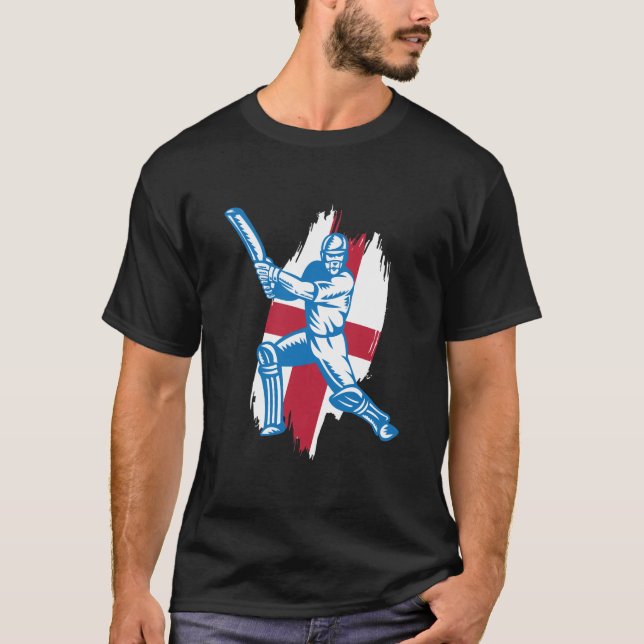 England-Kricket-Team-T - Shirt lockert Jersey auf (Vorderseite)
