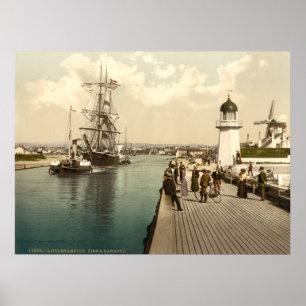 England, Littlehampton Pier, Sussex, Großbritannie Poster