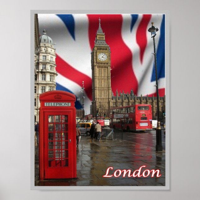 England - London - Big Ben - Poster (Vorne)