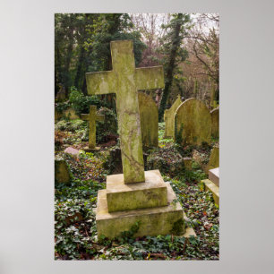England, London, Highgate Cemetery, Grabstätte Poster