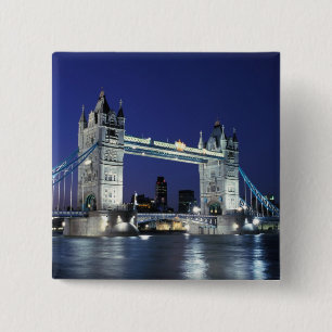 England, London, Tower Bridge 3 Button