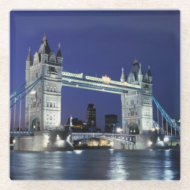 England, London, Tower Bridge 3 Glasuntersetzer (Vorderseite)