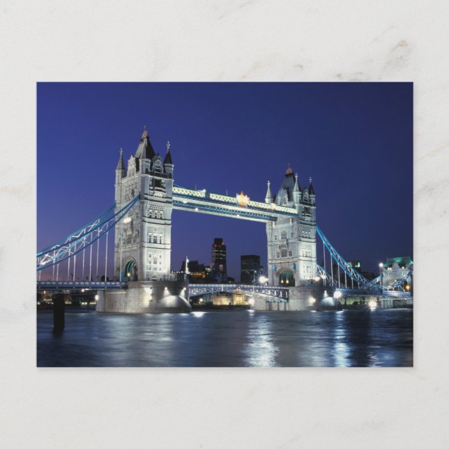 England, London, Tower Bridge 3 Postkarte (Vorderseite)