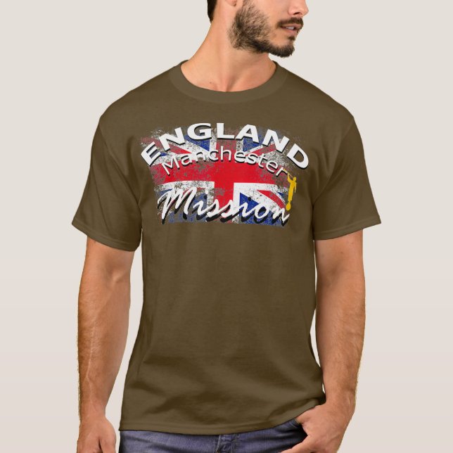 England Manchester Mormon LDS Mission T-Shirt (Vorderseite)