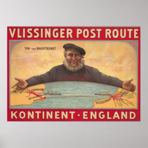 England-Niederlande-Hafenplakat Poster