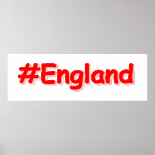 "#England" Niedliches Design. Jetzt kaufen Poster