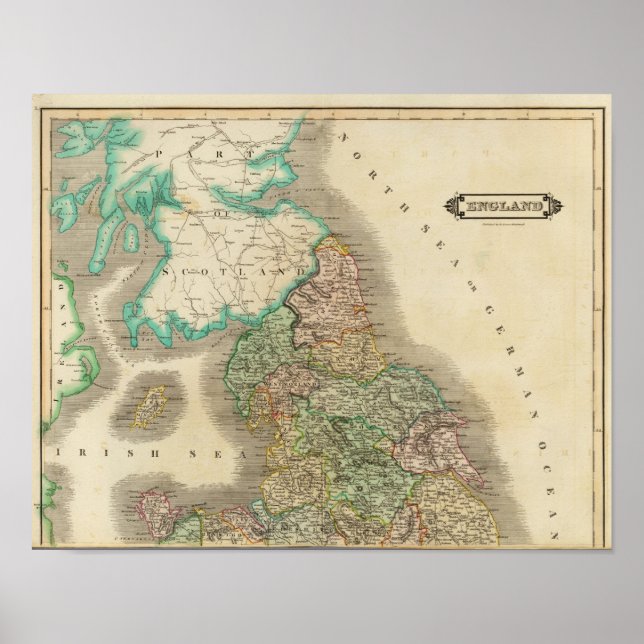 England, Norden Poster (Vorne)