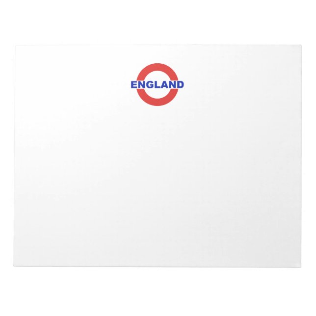 England Notizblock (Vorderseite)