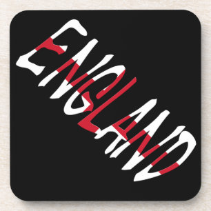 England Overlay auf Englisch Flag Plast Coast Crk Getränkeuntersetzer