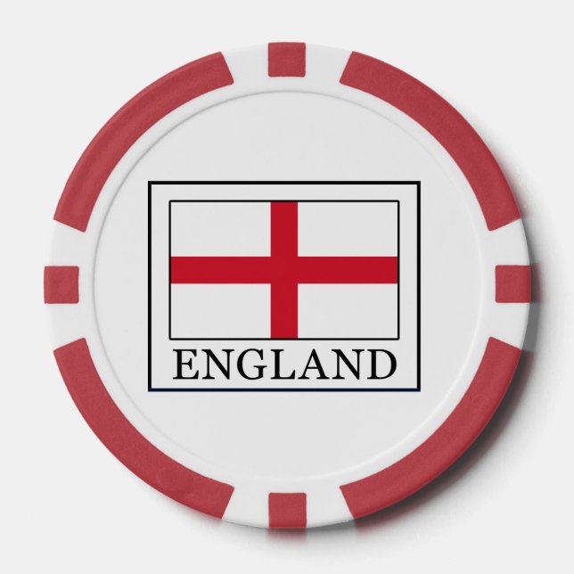 England Pokerchips (Vorderseite)