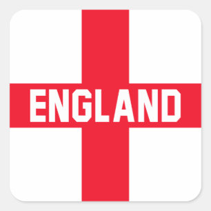 England Quadratischer Aufkleber
