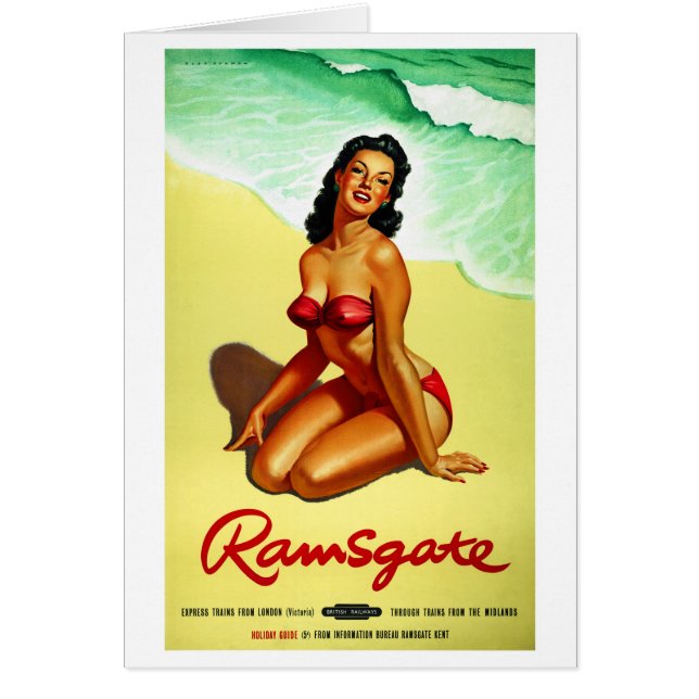 England Ramsgate Restured Vintage Travel Poster (Vorne)